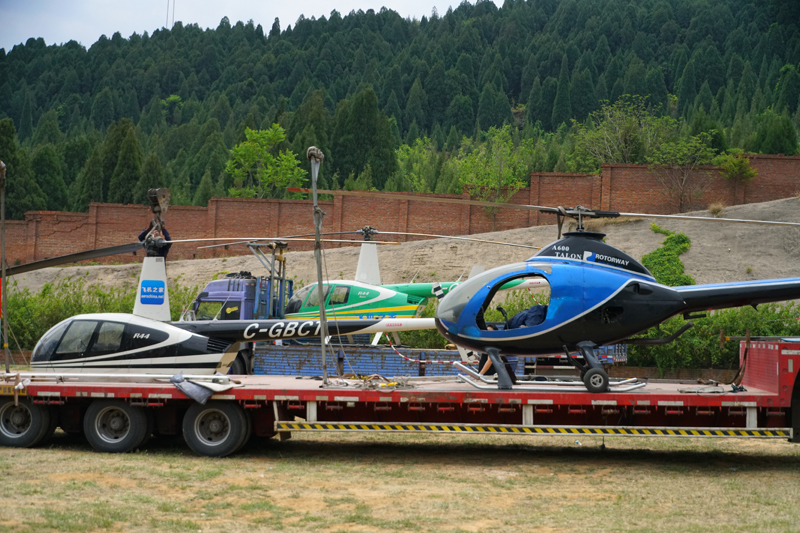 飞机之家连夜出动3架直升机参与应急救援工作