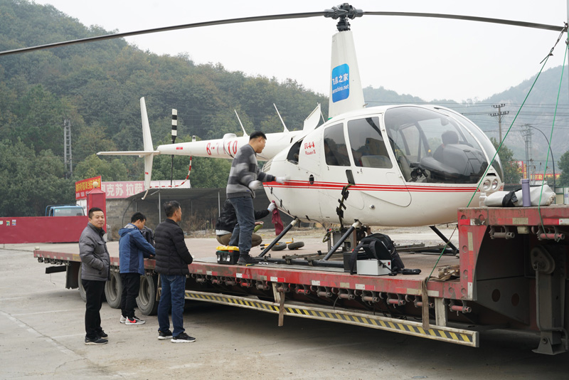 飞机之家顺利完成浙江直升机航测作业