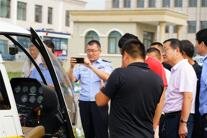 山西忻州代县出动直升机空中禁毒